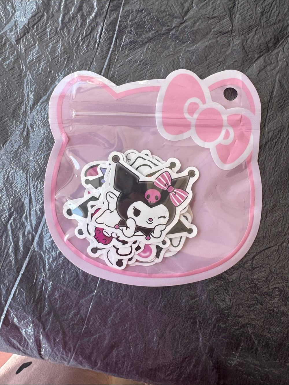 Sanrio Kuromi Pink and Black Sticker Pack - Kids Accessories